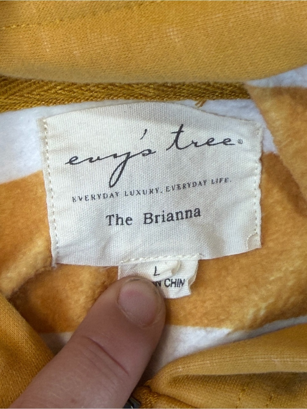 evy's tree Mustard Zip-Up Hooded Bomber sweater The Brianna - Picture 4 of 6